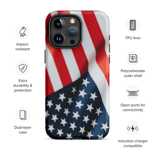 American Flag Tough Case for iPhone®